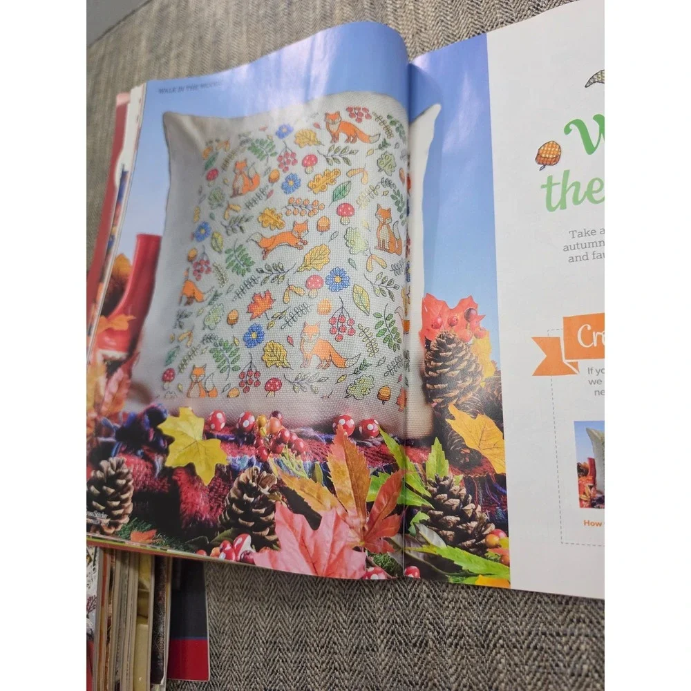October 2017 issue of CrossStitcher magazine featuring‎ Halloween designs